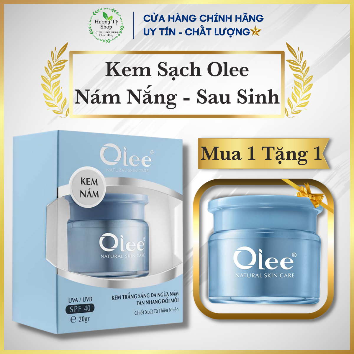 Kem sạch olee nám nắng, nám sau sinh và trắng sáng da thiên nhiên