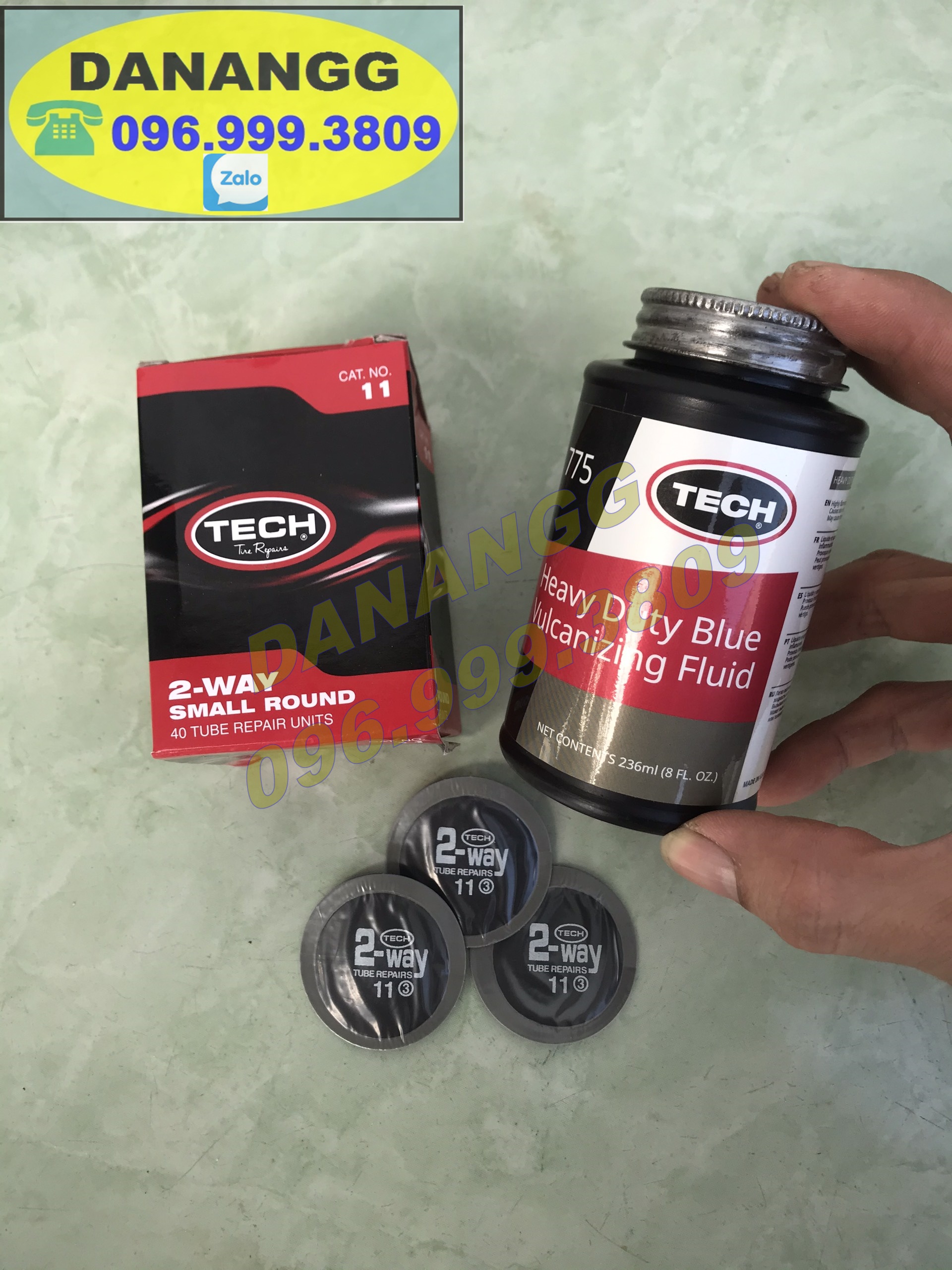 Vá xăm xe TECH USA keo TECH và miếng vá