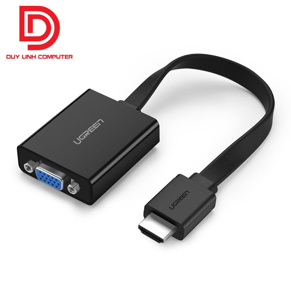 Cáp chuyển hdmi to vga + audio 3.5mm & micro-usb ugreen 40248