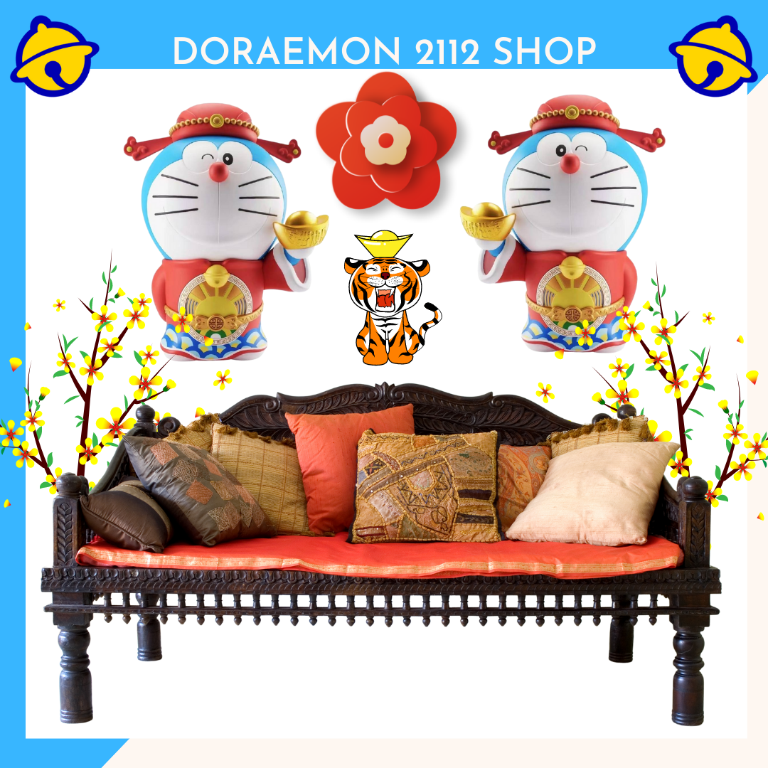 2 hình dán doraemon chiêu lộc kích thước a3 a4