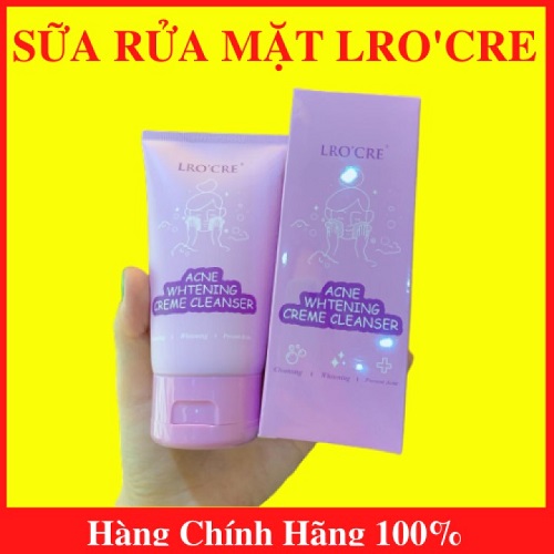 [HCM]Sữa rửa mặt Lro’cre Sáng da Ngừa mụn mẫu mới - AN002