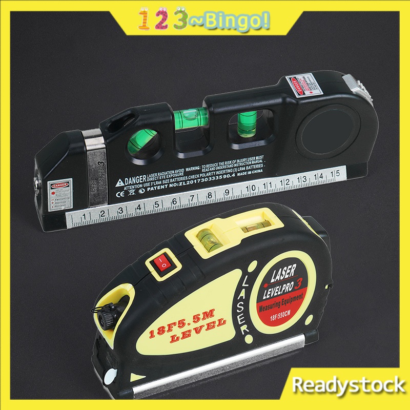 【123~Bingo!】Máy Đo Mức , Máy Đo Mức Trang Trí Gia Đình Nhỏ, Giá Đỡ Ba Chân Nâng, Máy Đo Khoảng Cách, Máy Tạo Dây Hồng Ngoại Cầm Tay