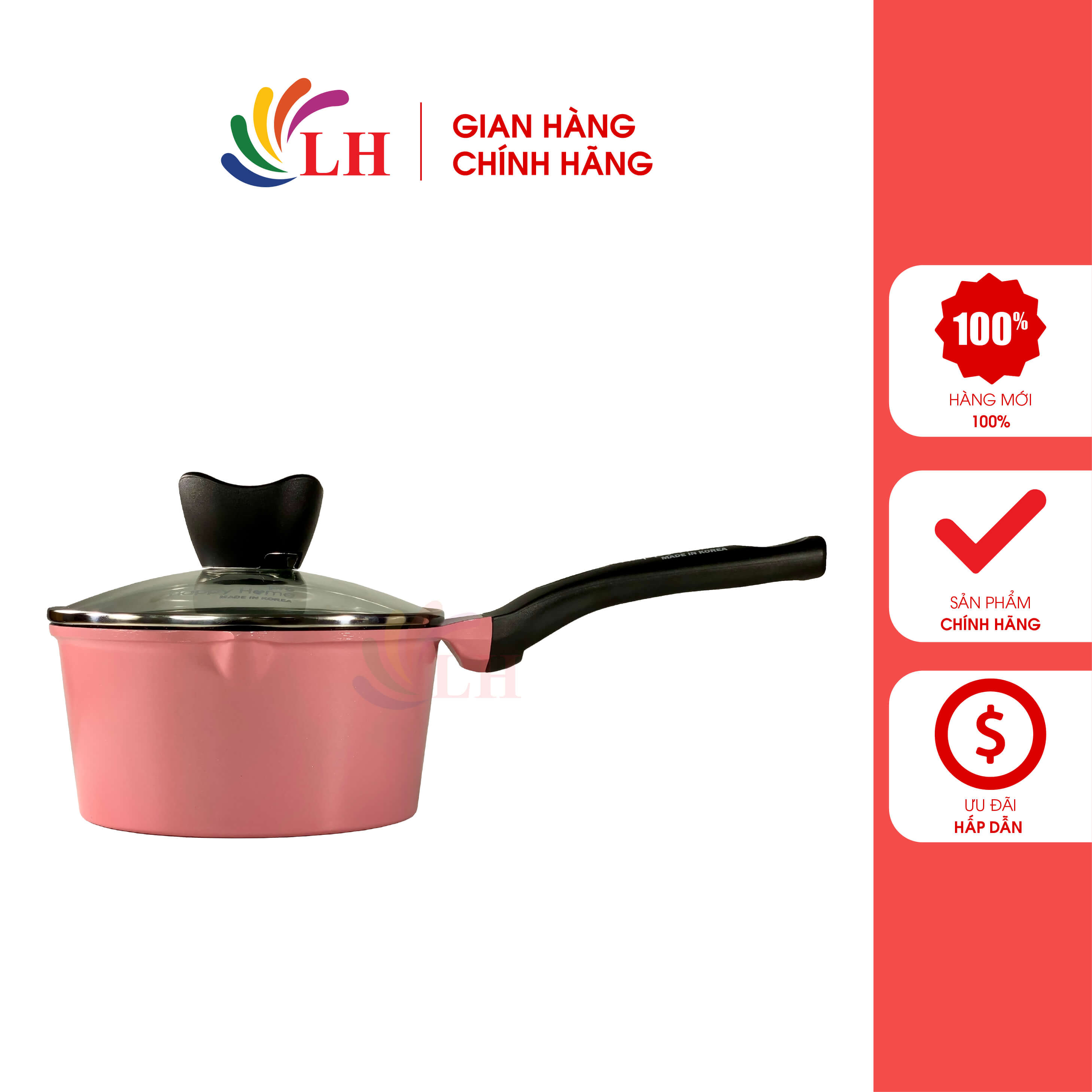 Quánh Ceramic đáy từ Orsay Happy Home Pro Size 16cm Mini-SP-16 - Hàng chính hãng - Công nghệ ceramic 05 lớp, lớp chống dính có độ bền cao, chịu nhiệt tốt, dùng cho mọi loại bếp