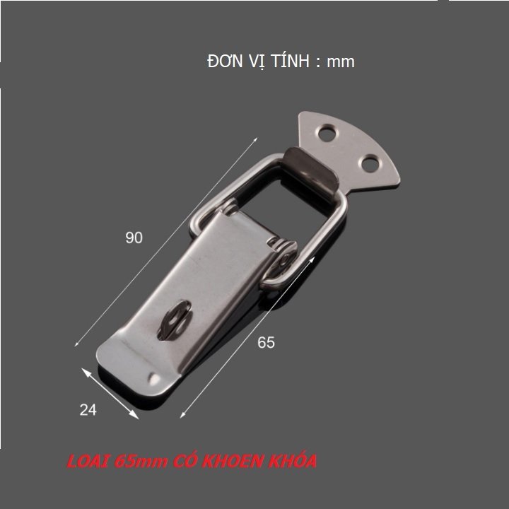KHÓA GÀI KẸP INOX HỘP - VALI - TỦ NHIỀU LỰA CHỌN - MP258-371-245-208-754-755-837-985-986-1025