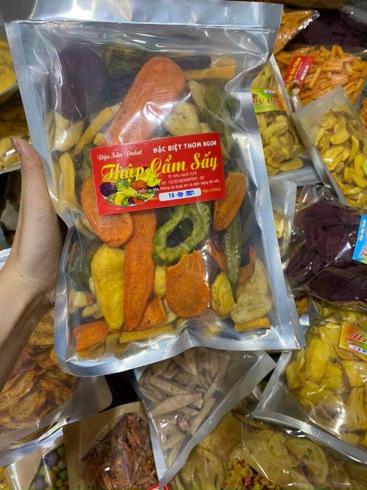 1 kg thập cẩm sấy - rau củ quả sấy - đặc sản đà lạt hàng xuất khẩu loại 1