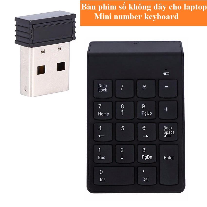 Bàn phím số không dây cho laptop