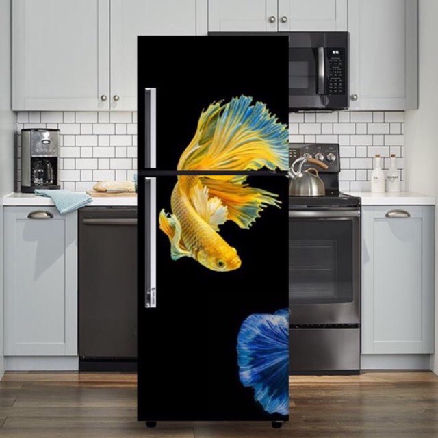 Giấy  dán chuyên dụng  trang trí tủ lạnh cá cảnh Betta  HUEDECOR - Chống nước, siêu bền, không bong tróc, dễ dàng tự dán tại nhà