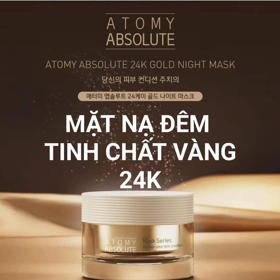 Mặt nạ ngủ tinh chất vàng 24k Atomy Absolute 24k Gold Night Mask