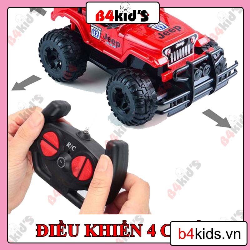 Đồ chơi cho bé trai đồ chơi trẻ em xe ô tô điều khiển từ xa có thể sạc lại drift đua xe địa hình B4KIDS - A6