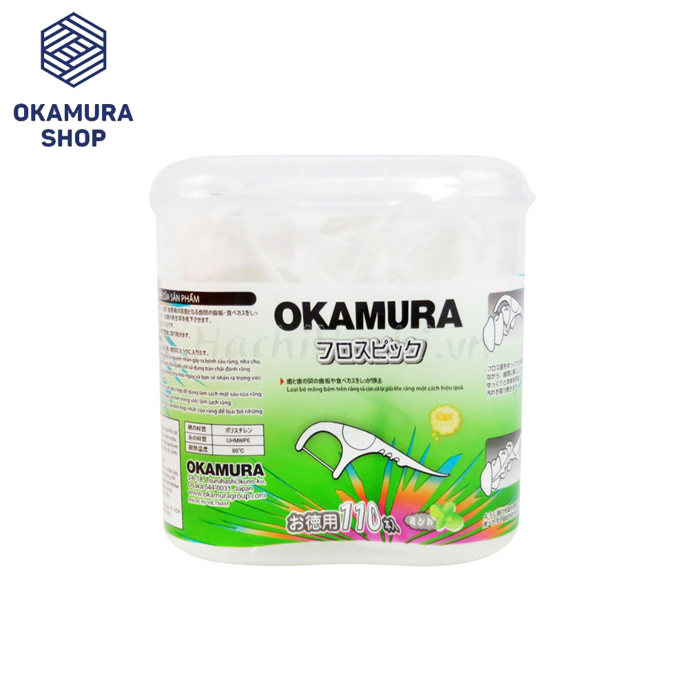 Tăm chỉ kẽ răng Okamura cao cấp Nhật Bản 110P