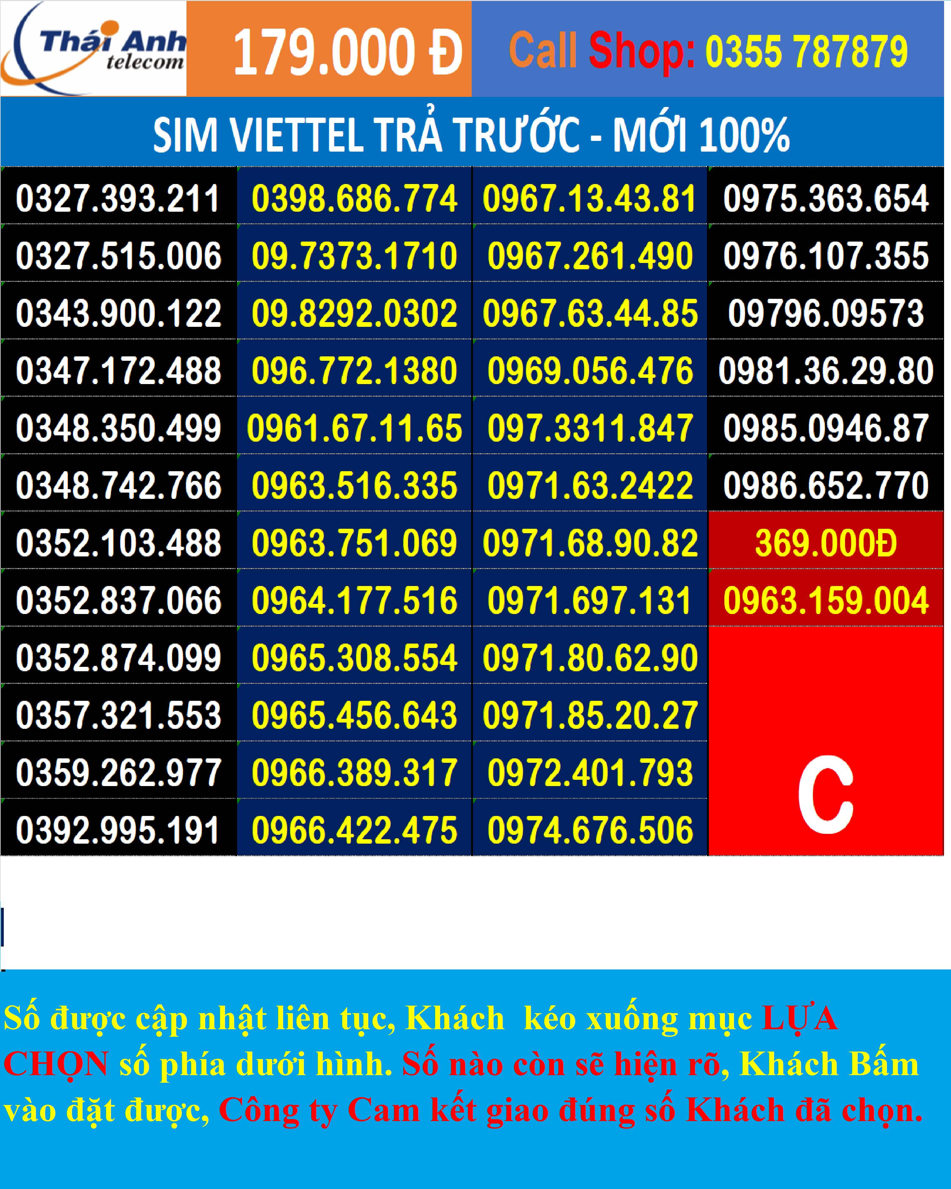 Sim đẹp Viettel Trả trước -Chọn số - Nghe gọi, Nhắn Tin, 4G , Sim mới 100%, Chưa Kích hoạt, Chưa đứng tên ai và chưa làm bất cứ dịch vụ nào, Sim gói cước Tomato và kèm theo nhiều gói 4G TRONG PHẦN MÔ TẢ