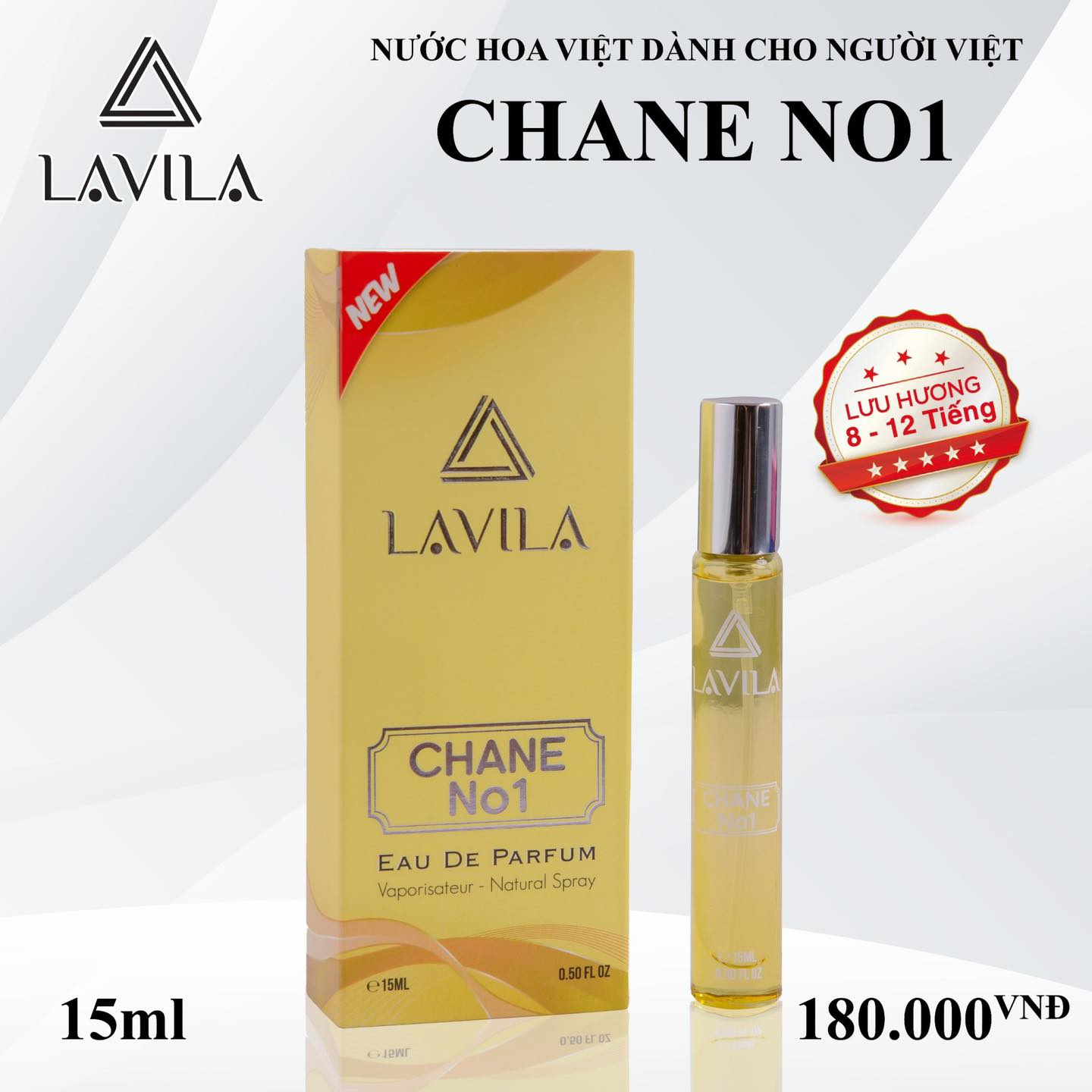 Nước hoa nữ mini Chanel No1 LAVILA chính hãng hương thơm chuẩn pháp lưu hương từ 8-12 tiếng 15ml