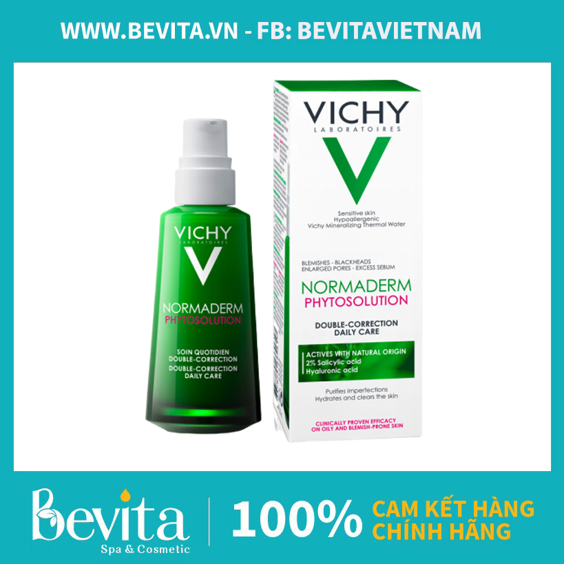 Kem dưỡng ẩm cho da dầu mụn Vichy Normaderm Phytosolution Double Correction Daily Care 50ml