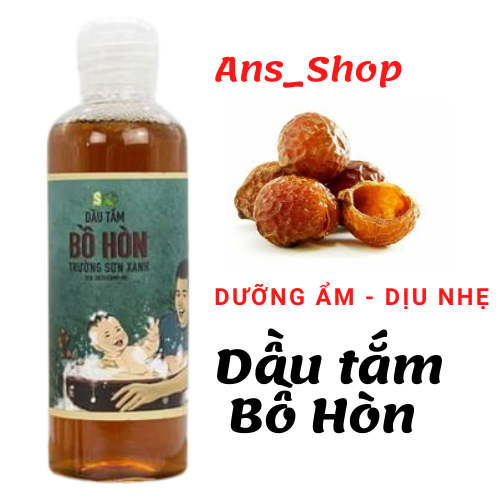 Dầu tắm bồ hòn sinh dược dưỡng da tự nhiên 100ml
