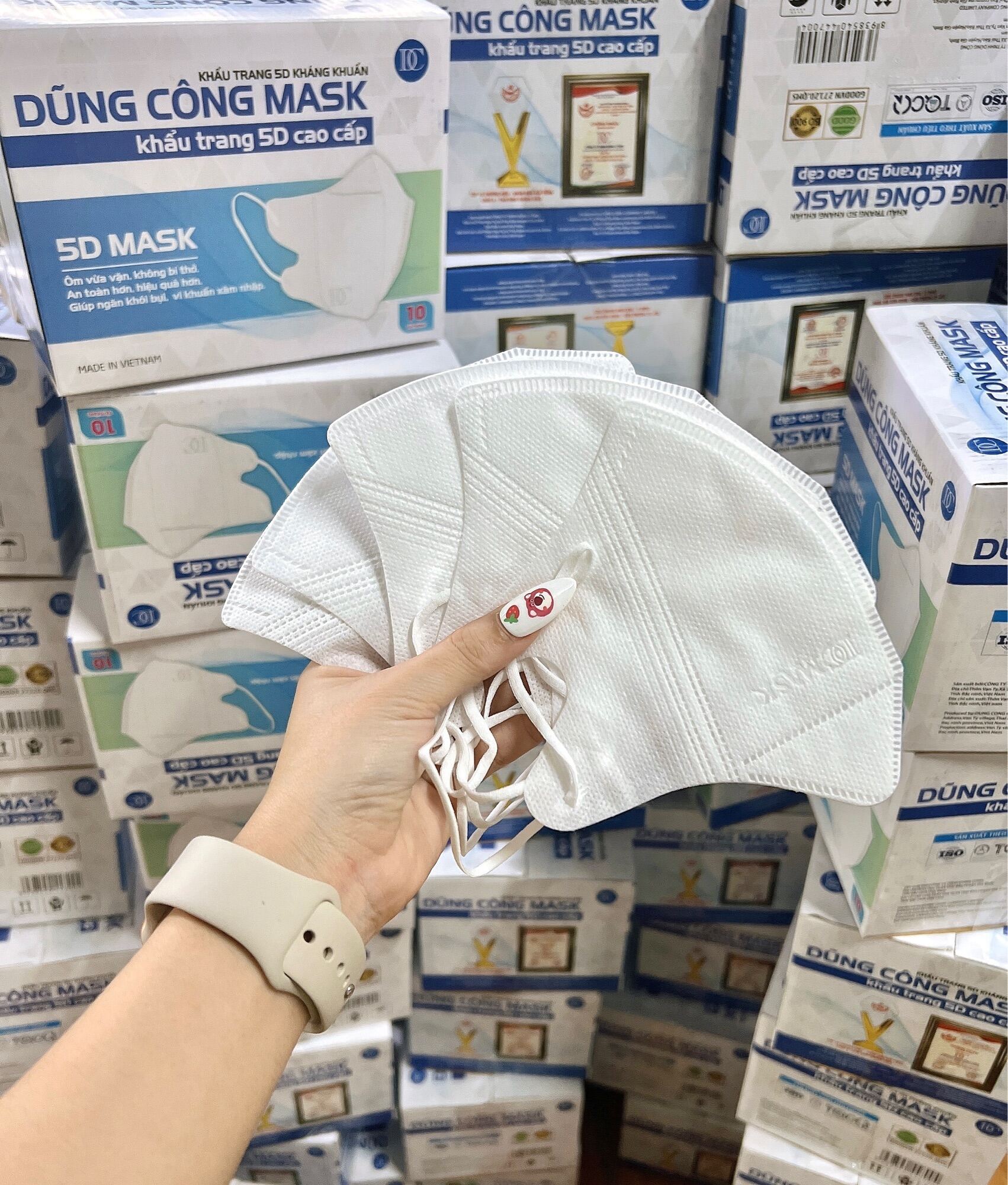 Khẩu trang 5d dũng công, khẩu trang mask, hàng chính hãng công ty