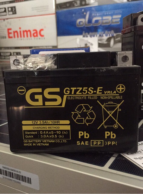 Bình ắc quy gs gtz5s - e
