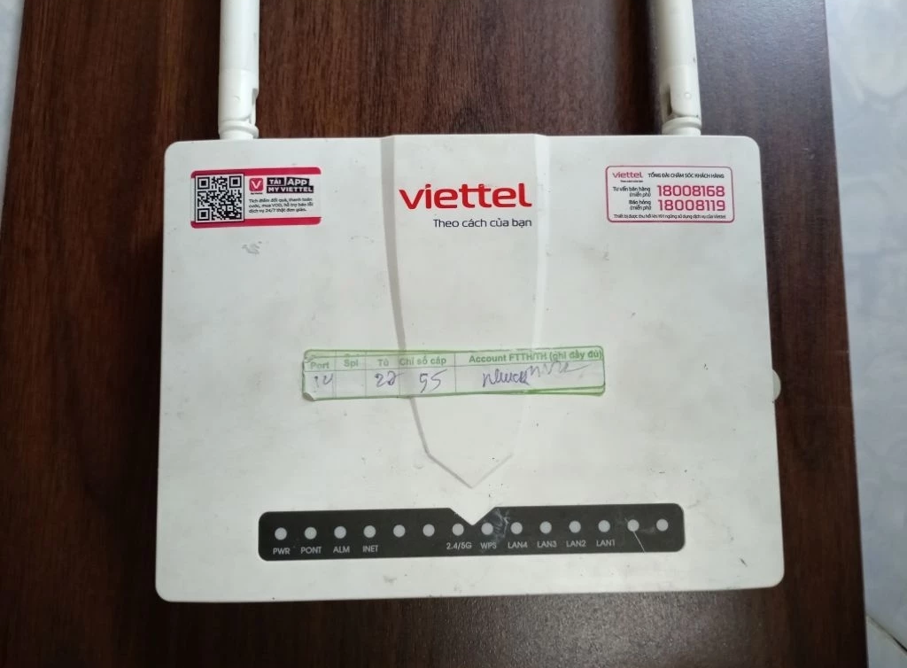 (hàng qua sử dụng, không phụ kiện) modem Wi-Fi Viettel VG-421WD 2 băng tần (2.4GHz và 5GHz)