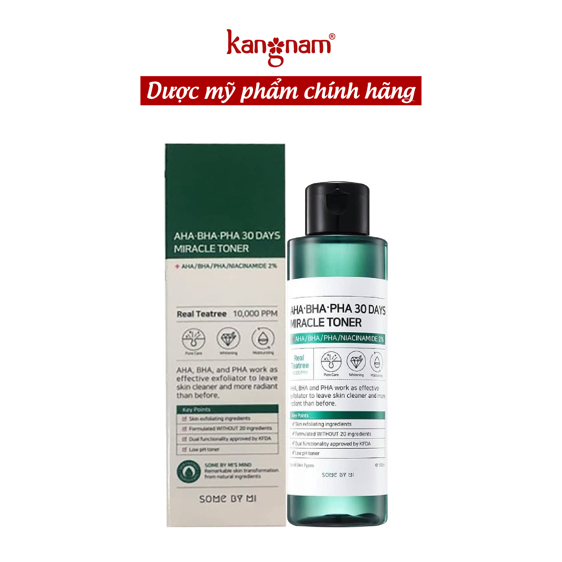 [HCM]Nước Hoa Hồng Giảm Mụn Some By Mi AHA-BHA-PHA 30 Days Miracle Toner 150ml rất tốt cho da mụn loại bỏ tế bào chết mụn đầu đen cung cấp độ ẩm