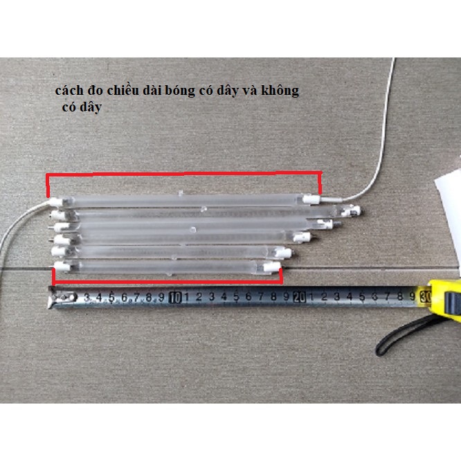Bóng đèn sưởi quạt sưởi dài 18cm