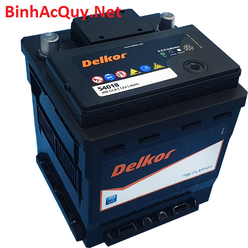 Bình ắc quy delkor din-54018 12v 40ah cho ô tô innova, chervlet