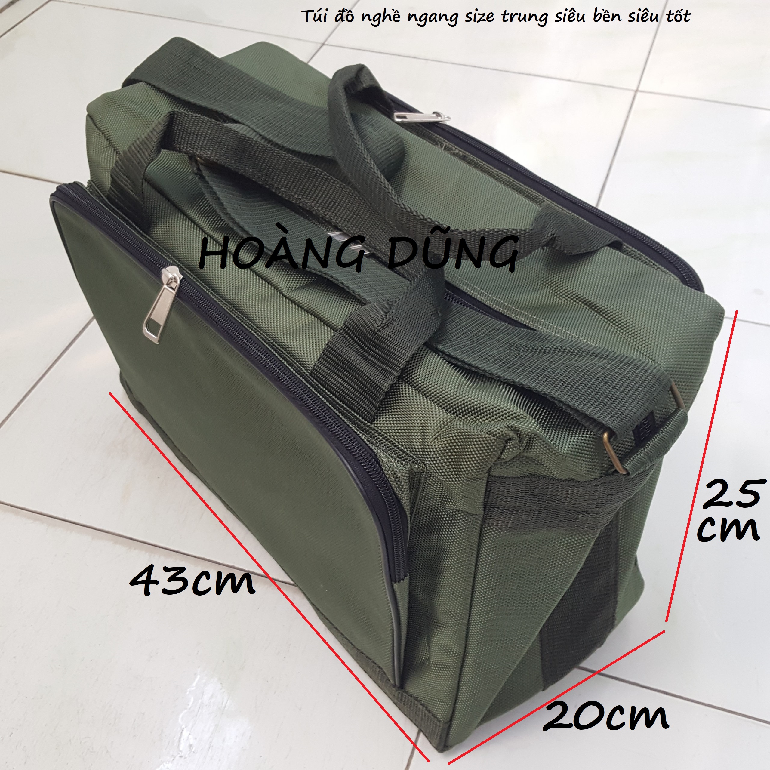 Túi đồ nghề kỹ thuật cơ điện lạnh siêu bền siêu tốt cỡ trung