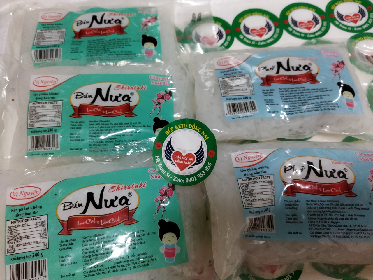 (240GAM) 3 BÚN NƯA- 2 PHỞ NƯA ĂN KIÊNG GIẢM CÂN KETO DAS LOWCARB