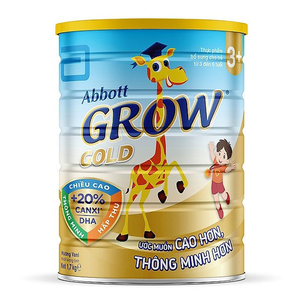 HCMSữa Abbott Grow Gold 3+ 1.7kg 3-6 tuổi