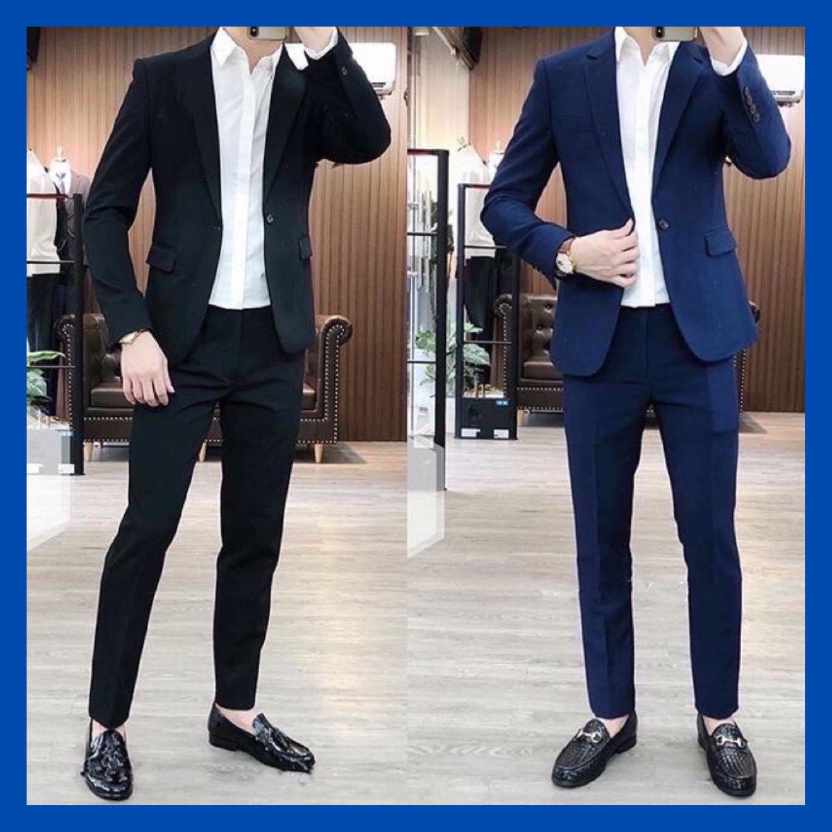 Vest Nam 1 Khuy Cao cấp phong cách hàn quốc