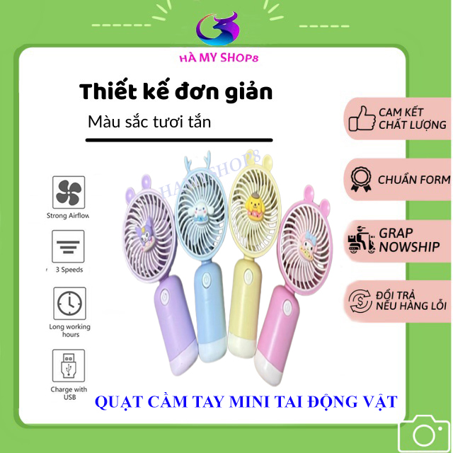 Quạt mini cầm tay sặc usb dễ thương nhiều màu, quạt cầm tay nhỏ gọn, quạt để bàn, quạt cầm tay mini, quạt tích điện mini, quạt đứng, quạt gấp gọn , quạt usb, quạt nhỏ gọn giá rẻ, sử dụng tiện lợi