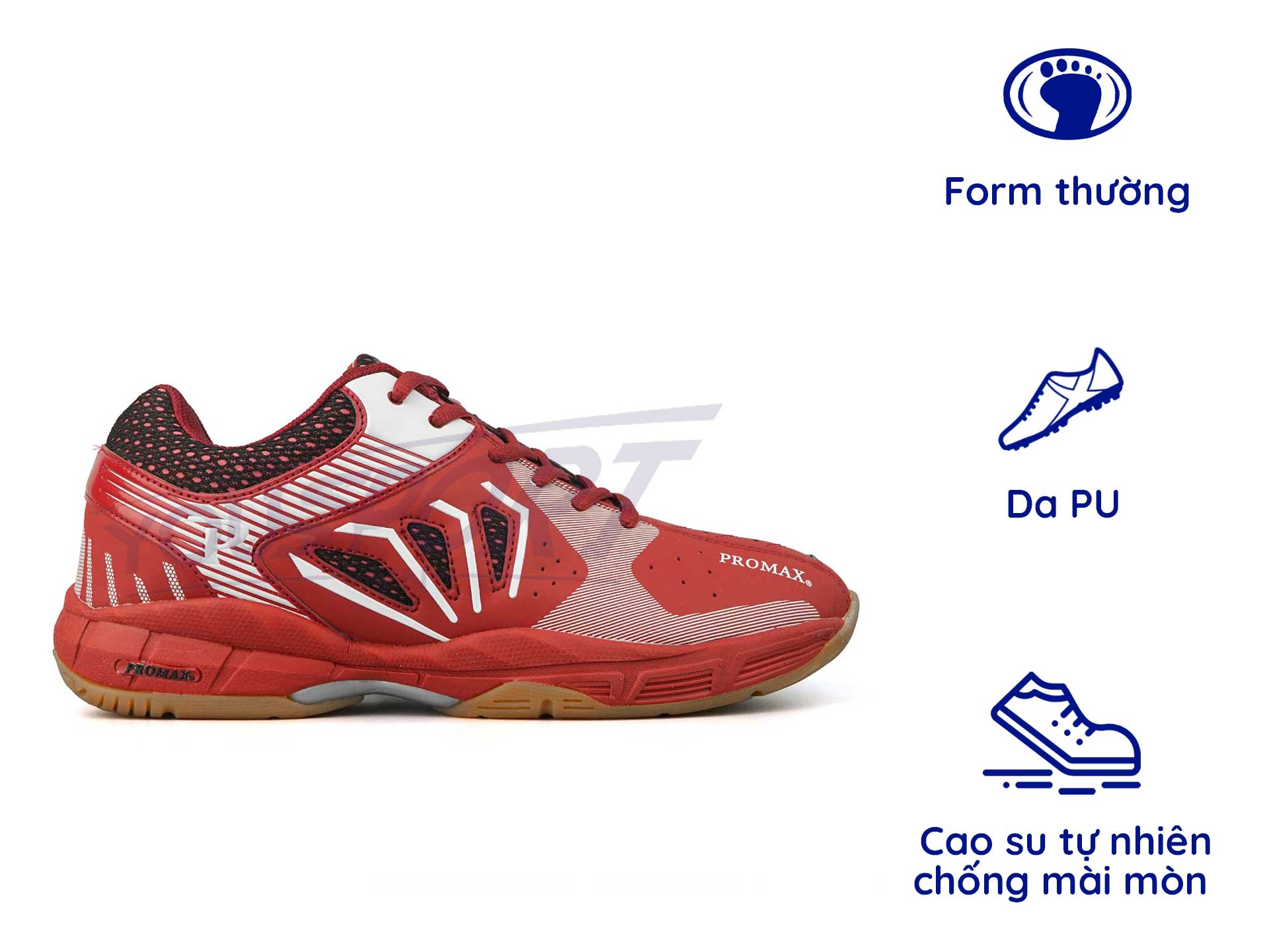 Giày cầu lông, bóng bàn Promax 20001 chuyên sử dụng cho sân gỗ rẻ, bền
