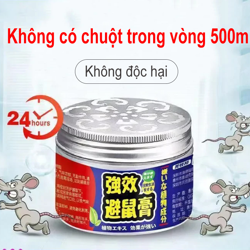 Hộp Sáp Đuổi Chuột Gặm Nhấm 120g,sáp đuổi chuột thuốc đuỗi chuột gel đuổi chuột ô tô,Tinh chất thực vật là vô hại đối với phụ nữ mang thai Có thể sử dụng 90 ngày đuổi chuột xe ô tô sáp thơm đuổi chuột thuốc đuổi chuột trong nhà