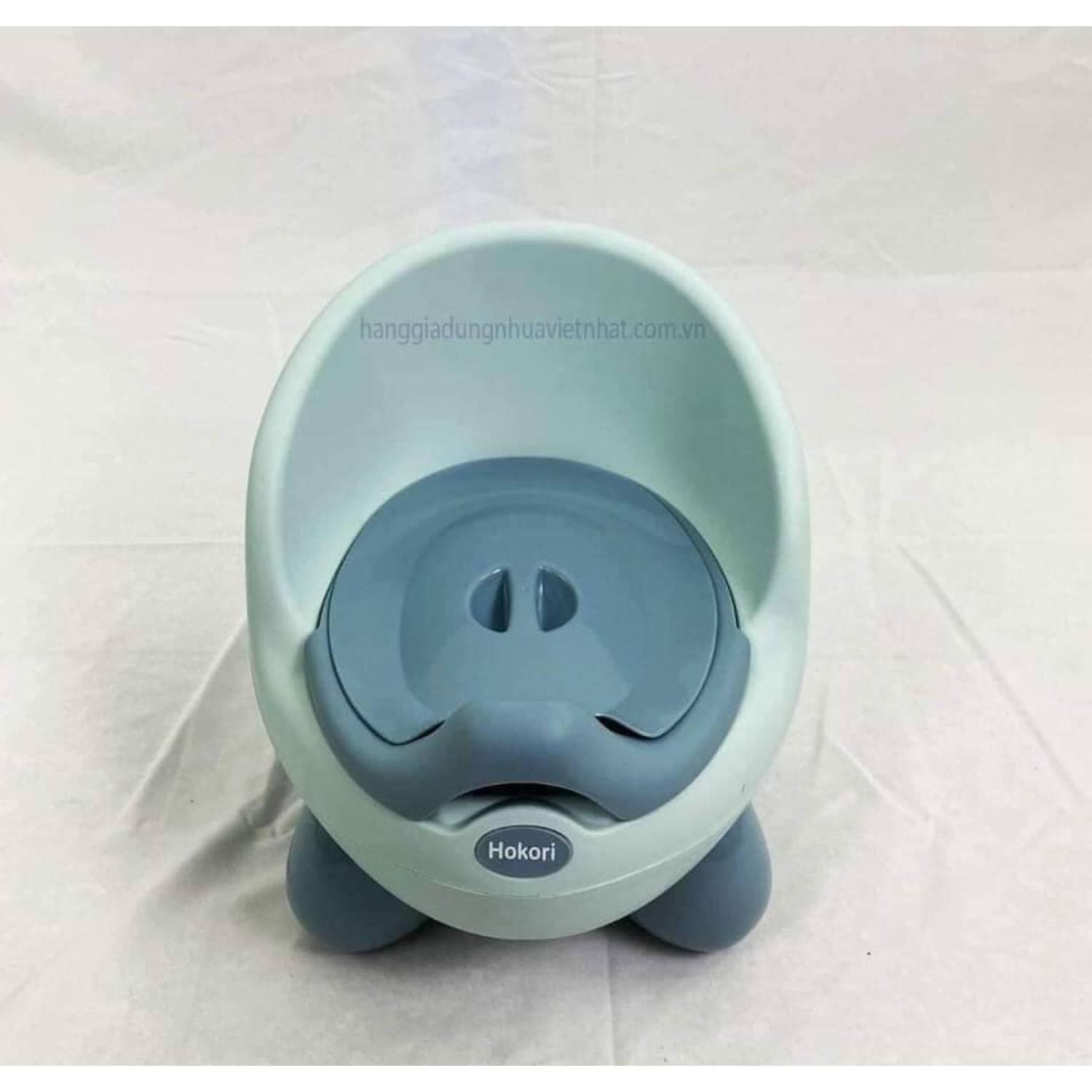 Bô gấu hokori đi vệ sinh cho bé cao cấp giúp bé tập đi vệ sinh, bô gấu hokori có ngăn chứa dễ tháo lắp