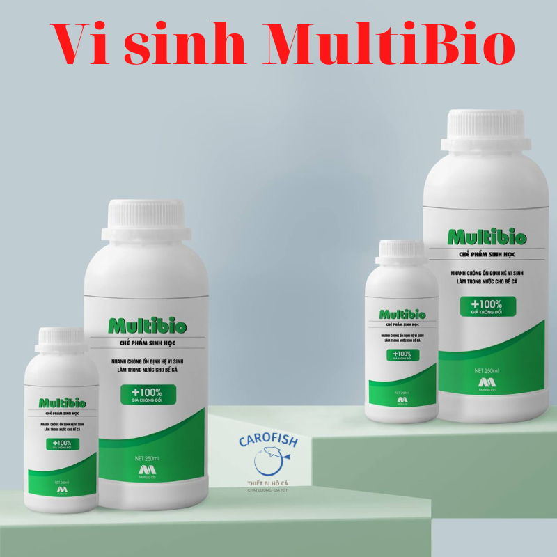 Vi sinh multibio chế phẩm sinh học giúp xử lý nước, khử mùi hôi tanh và làm trong nước cho bể cá cảnh, thủy sinh