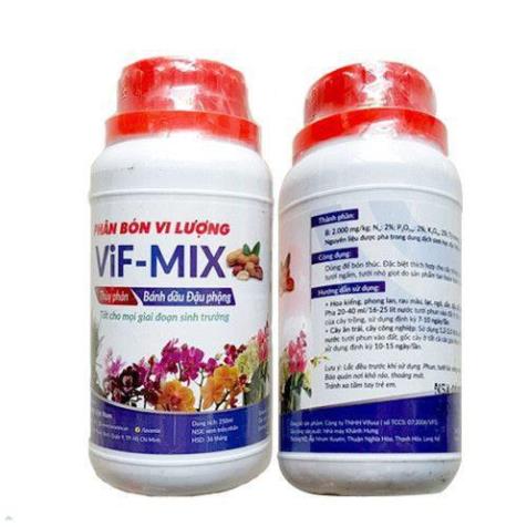Vif-Mix 250ml Phân bánh dầu thủy phân dùng tốt cho Rau ăn lá và ăn trái