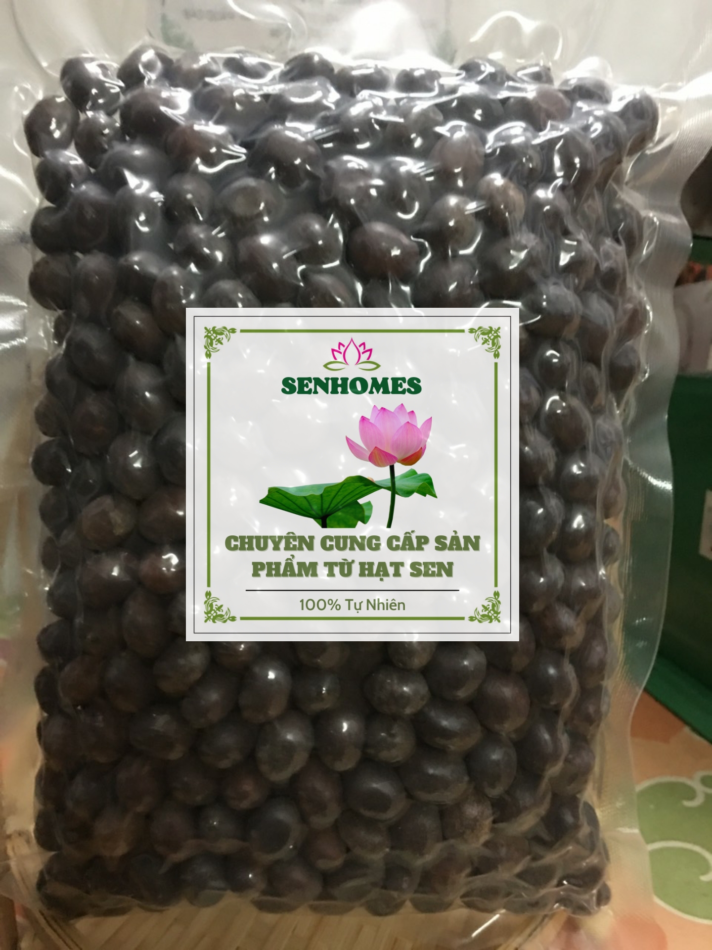 Hạt sen khô nguyên vỏ 1kg nấu chè- nấu nước
