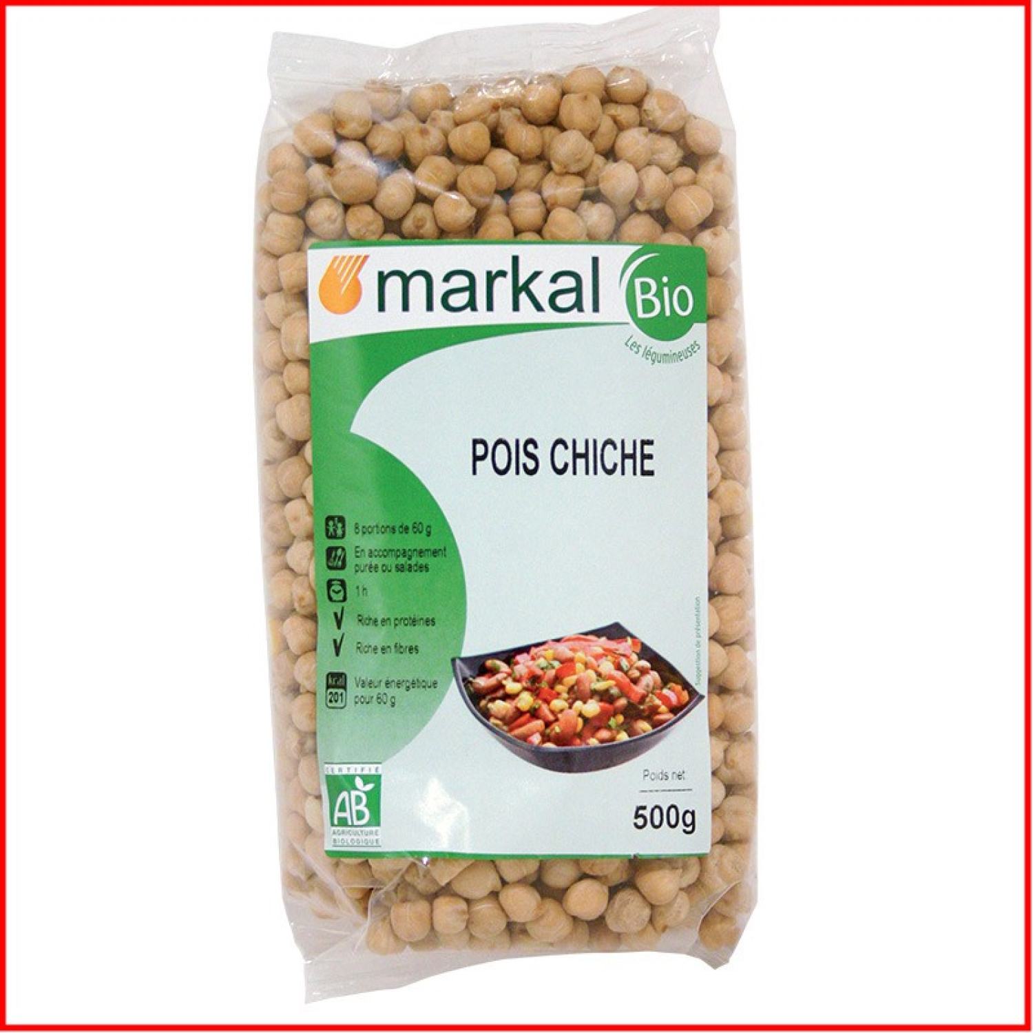 Đậu gà hữu cơ markal pháp gói 500g