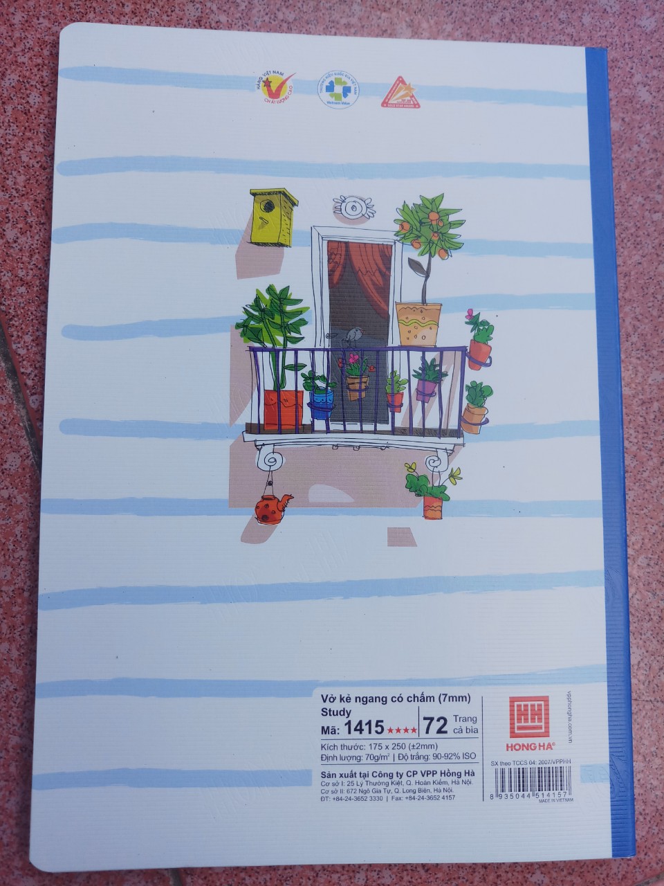 10 quyển vở Hồng Hà kẻ ngang 72 trang đẹp