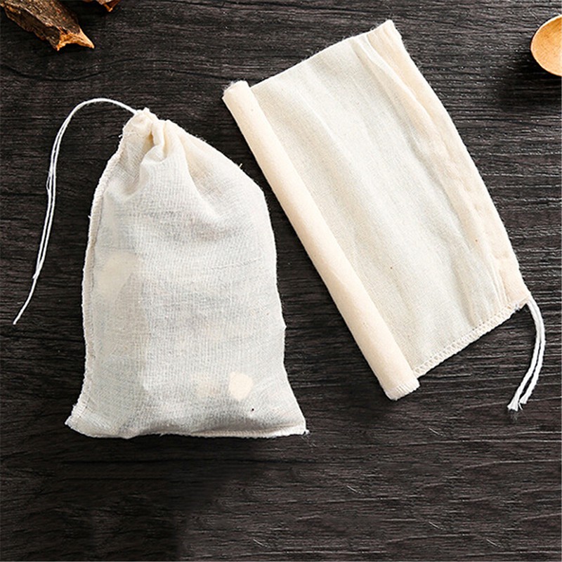Combo 10 Túi lọc trà, lọc gia vị bằng vải thô (10x15cm)
