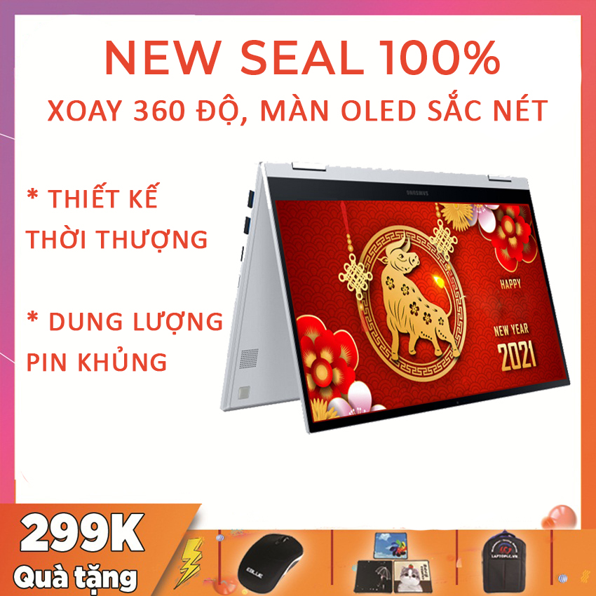 [Trả góp 0%] Samsung Galaxy Book Flex Alpha 2, Siêu Phẩm Cảm Ứng 2-In-1, i5-1135G7, RAM 8G, SSD Nvme 256G, VGA Intel Iris Xe G7, Màn QLed Full HD IPS,