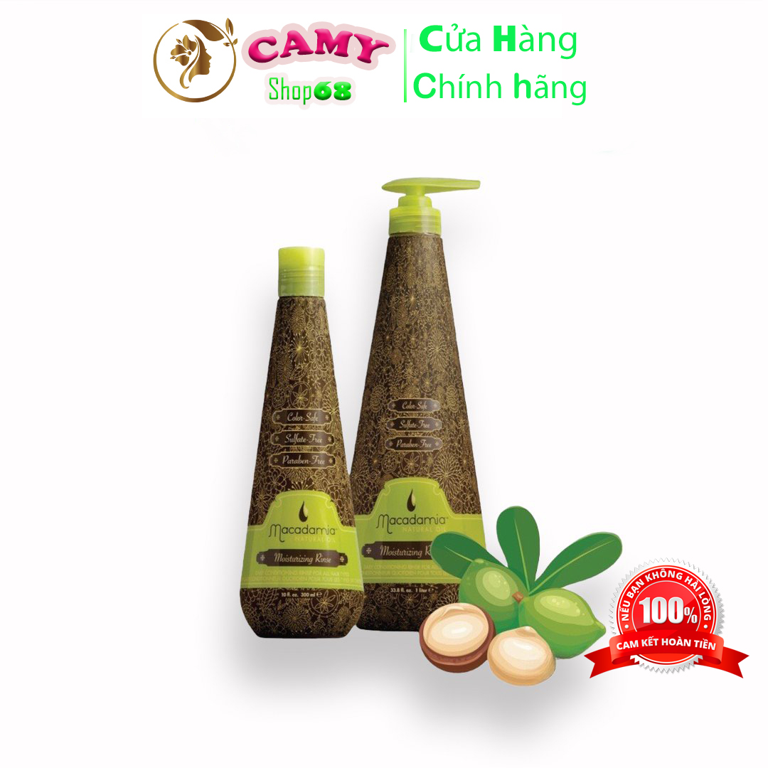 Dầu gội đầu Macadamia phục hồi tóc hư tổn 1000ML*2 - Dầu gội cặp giúp trẻ hóa tóc hàng chuẩn Camy shop68