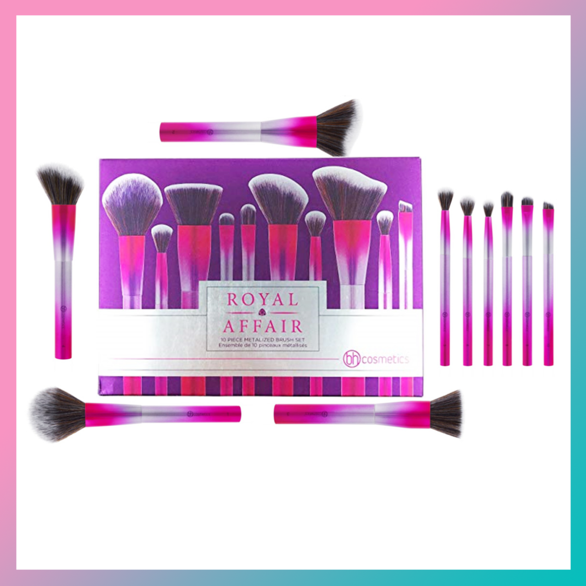 Bộ cọ bh cosmetics royal afair brush 10 cây