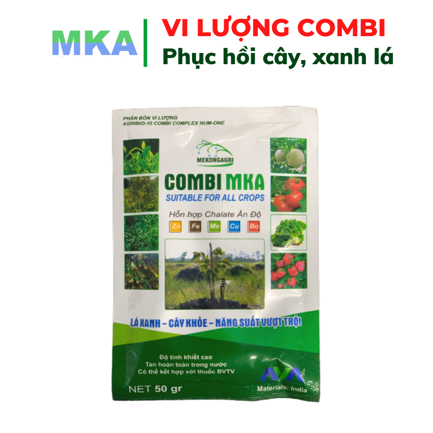 Phân bón vi lượng Combi MKA Mekongagri gói 50gr