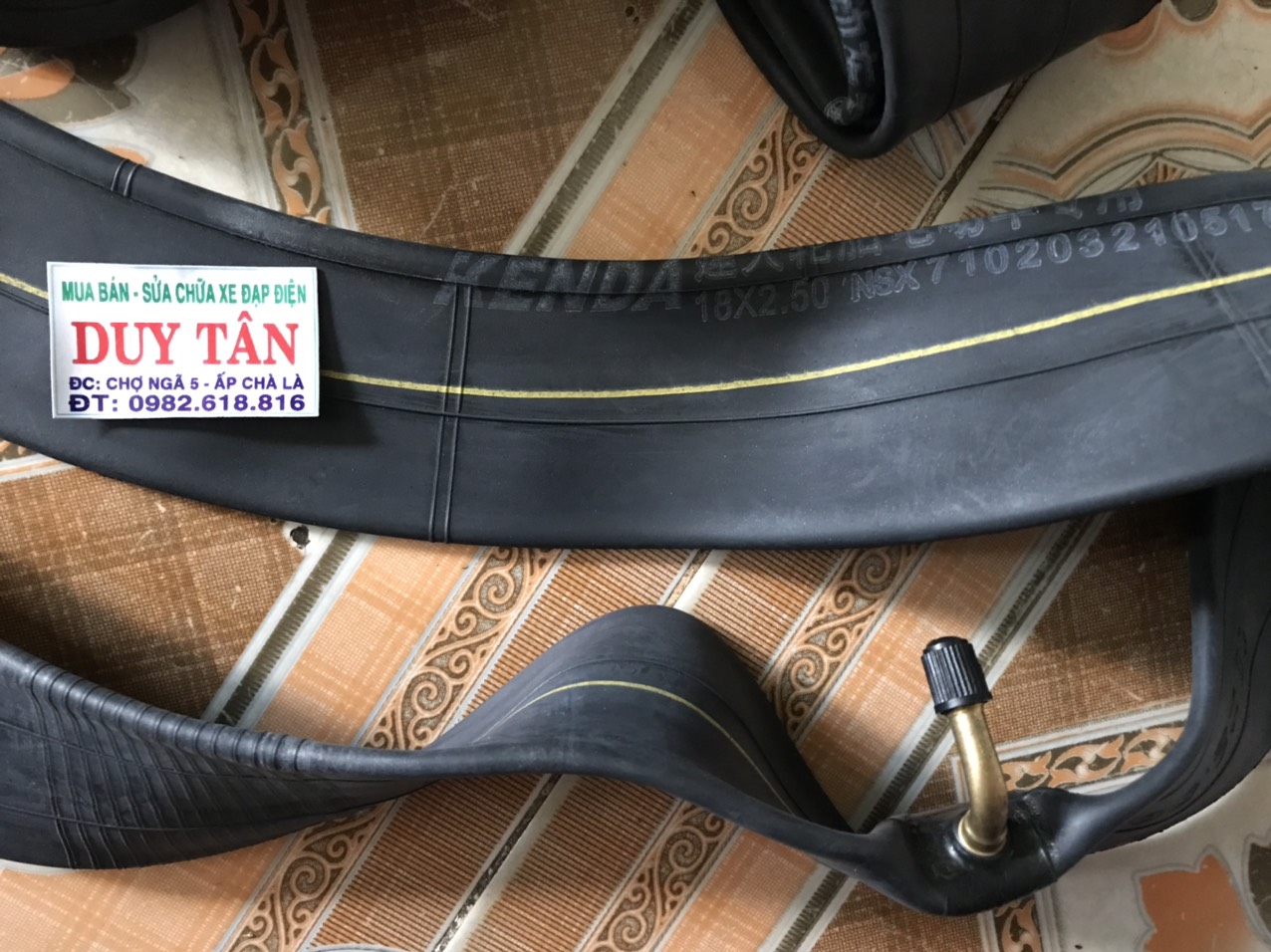 ruột xe đạp điện kenda 18 x 2.50