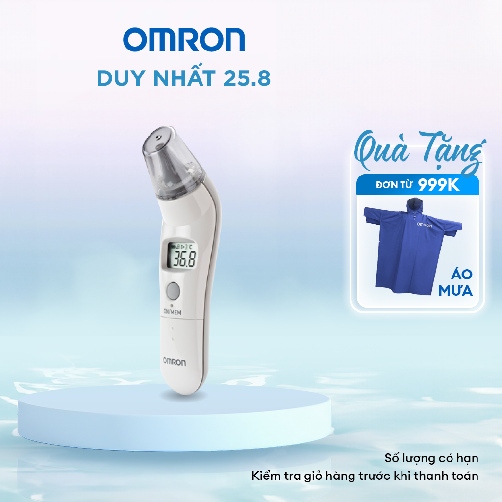 Nhiệt Kế Đo Tai OMRON MC-523 -  Đo Chính Xác Cho Trẻ Sơ Sinh & Trẻ Nhỏ - Thương Hiệu Nhật Bản