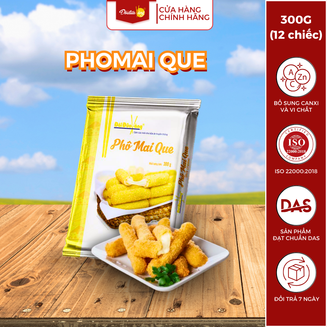 Phô mai que kéo sợi Mozzarella thơm ngậy Đôi Đũa Vàng 300g - Giao nhanh Hà Nội và Hồ Chí Minh