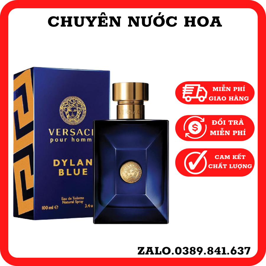 Nước Hoa Nam Versace Pour Homme Dylan Blue 100Ml