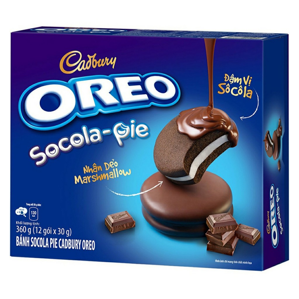 Bánh oreo socola - pie 360gr