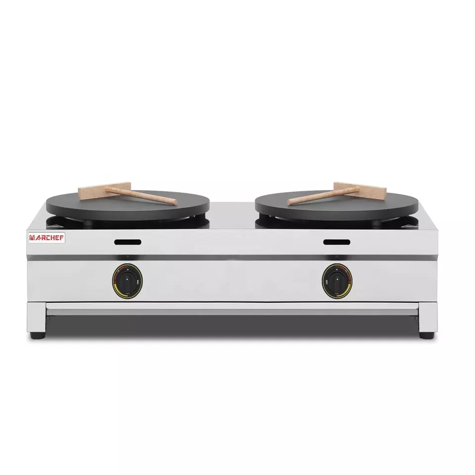 Máy làm bánh Crepe dùng Gas đôi GC-2