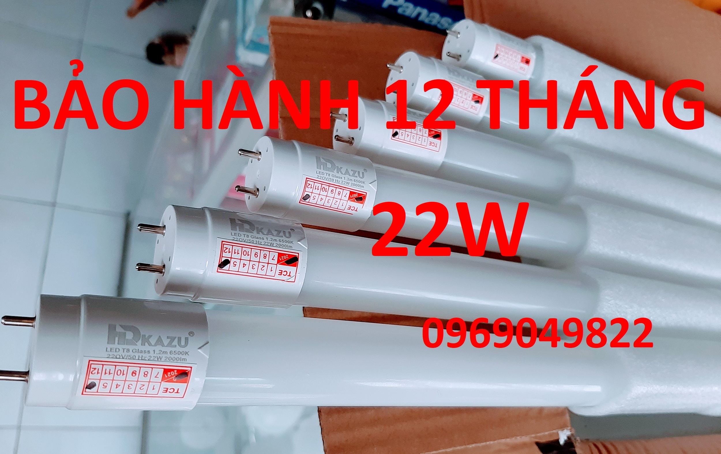 Bóng đèn led tuýp 1m2 ( 1.2 met ) 22W sáng trắng 6500K (đặt hàng từ 3 bóng).