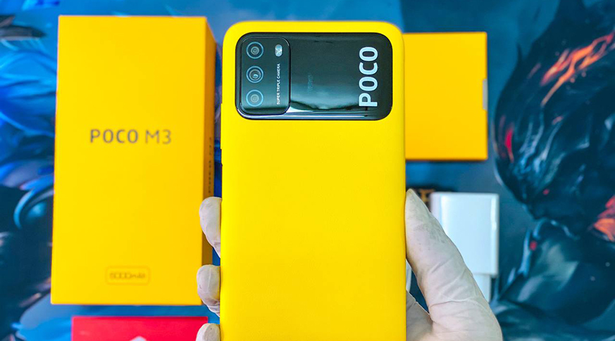 Điện thoại Xiaomi POCO M3 (4G/64G) , Siêu Pin khủng 6,000mAH - Hàng chính hãng nguyên seal Bảo hành 18 tháng